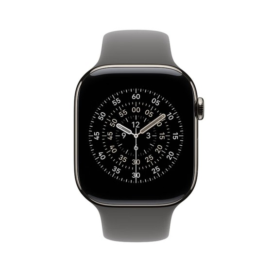 Apple/苹果 Watch S11 智能手表GPS+蜂窝款42毫米原色钛金属表壳岩灰色运动型表带